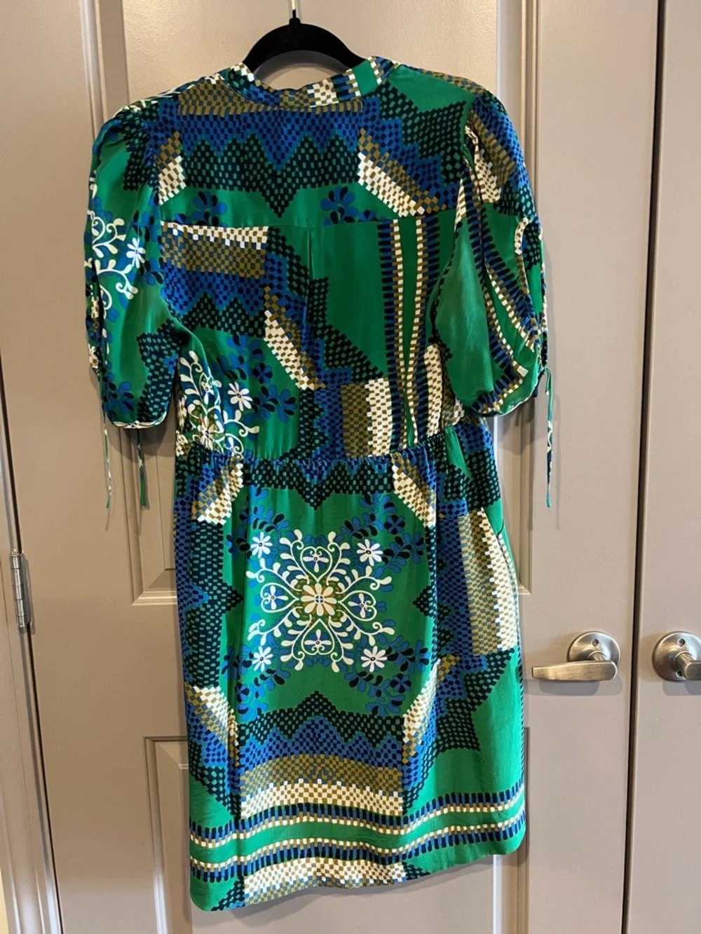 ANTHROPOLOGIE Moulinette Soeurs Silk Rainforest Morning Shirt Dress - Picture 9 of 9